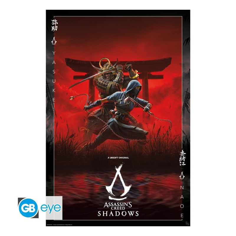 Постер GB Eye: Maxi: Assassin's Creed: Shadows: Yasuke and Naoe ...
